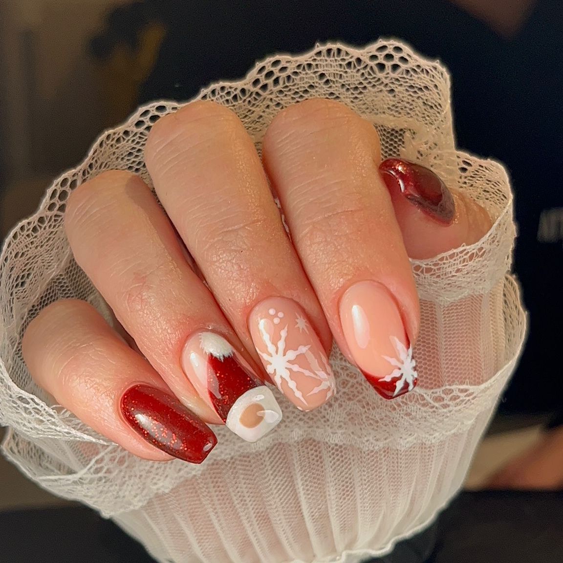 Schneeweißer Gel-Nagellack